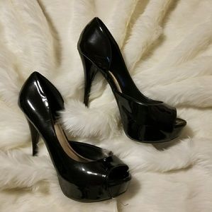 Faux Patent Heels